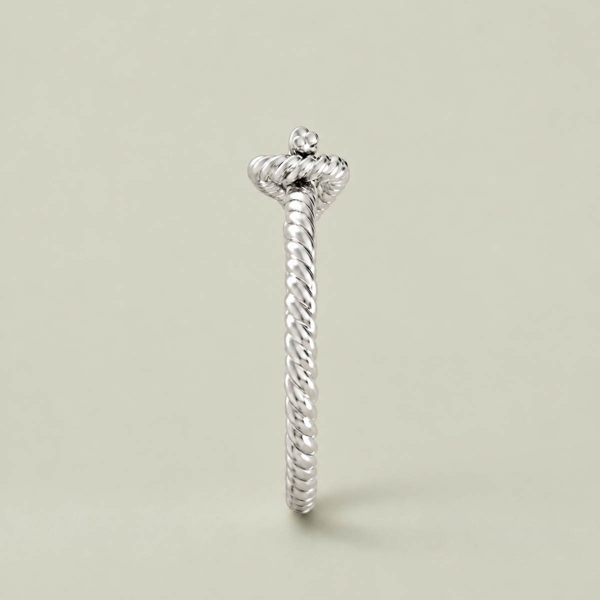 LOOP BANGLE Silver – taktilt maritimt statement-armbånd