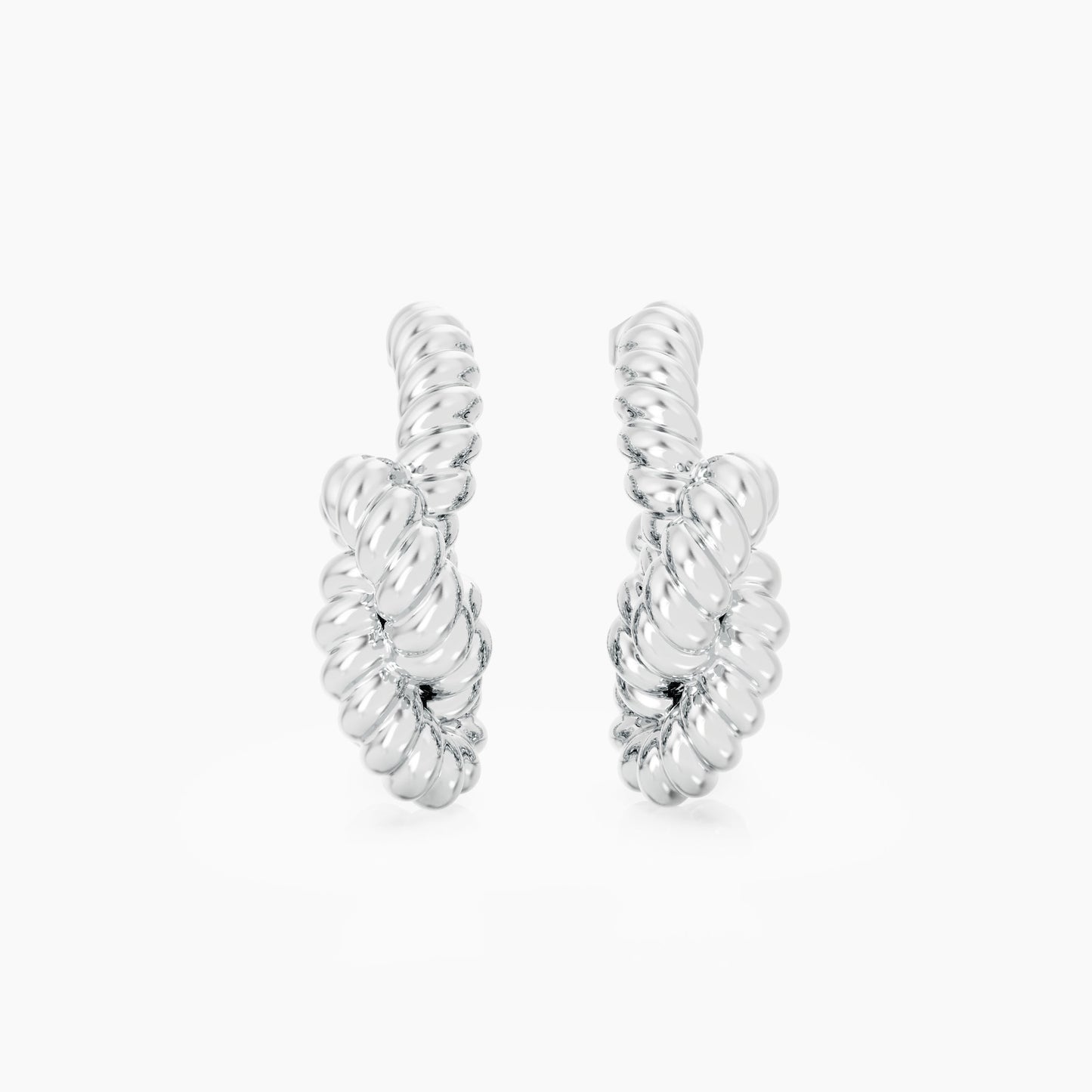 KNOT HOOPS silver