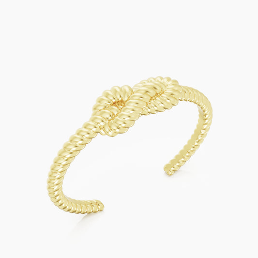 KNOT CUFF gold