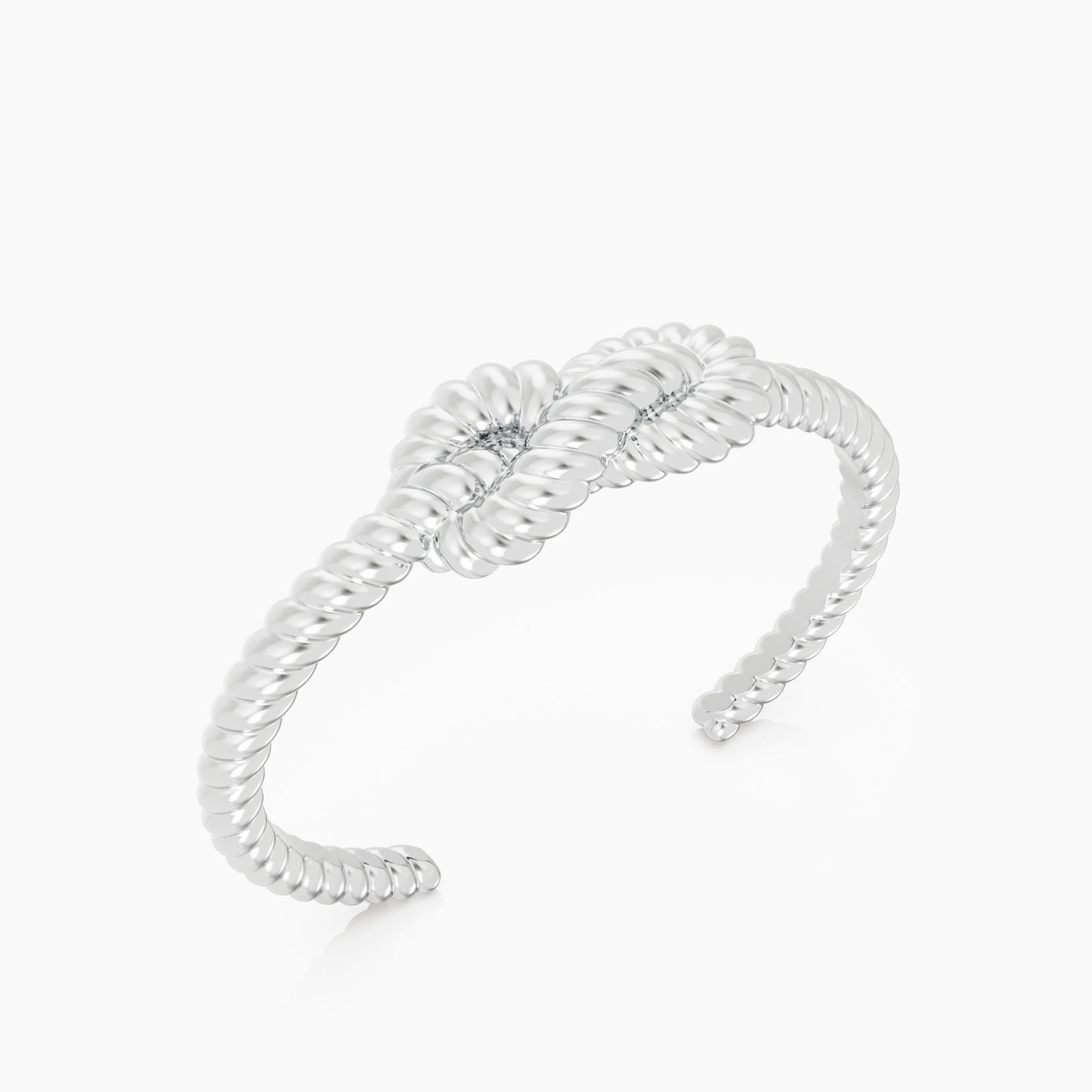 KNOT CUFF silver