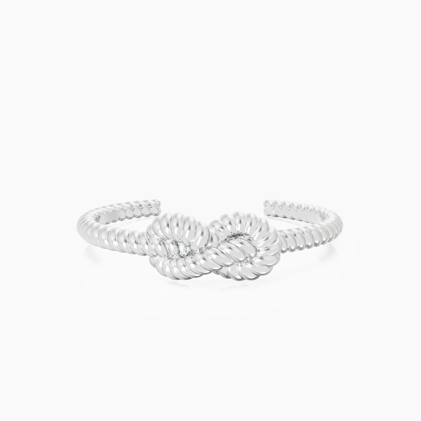 KNOT CUFF silver