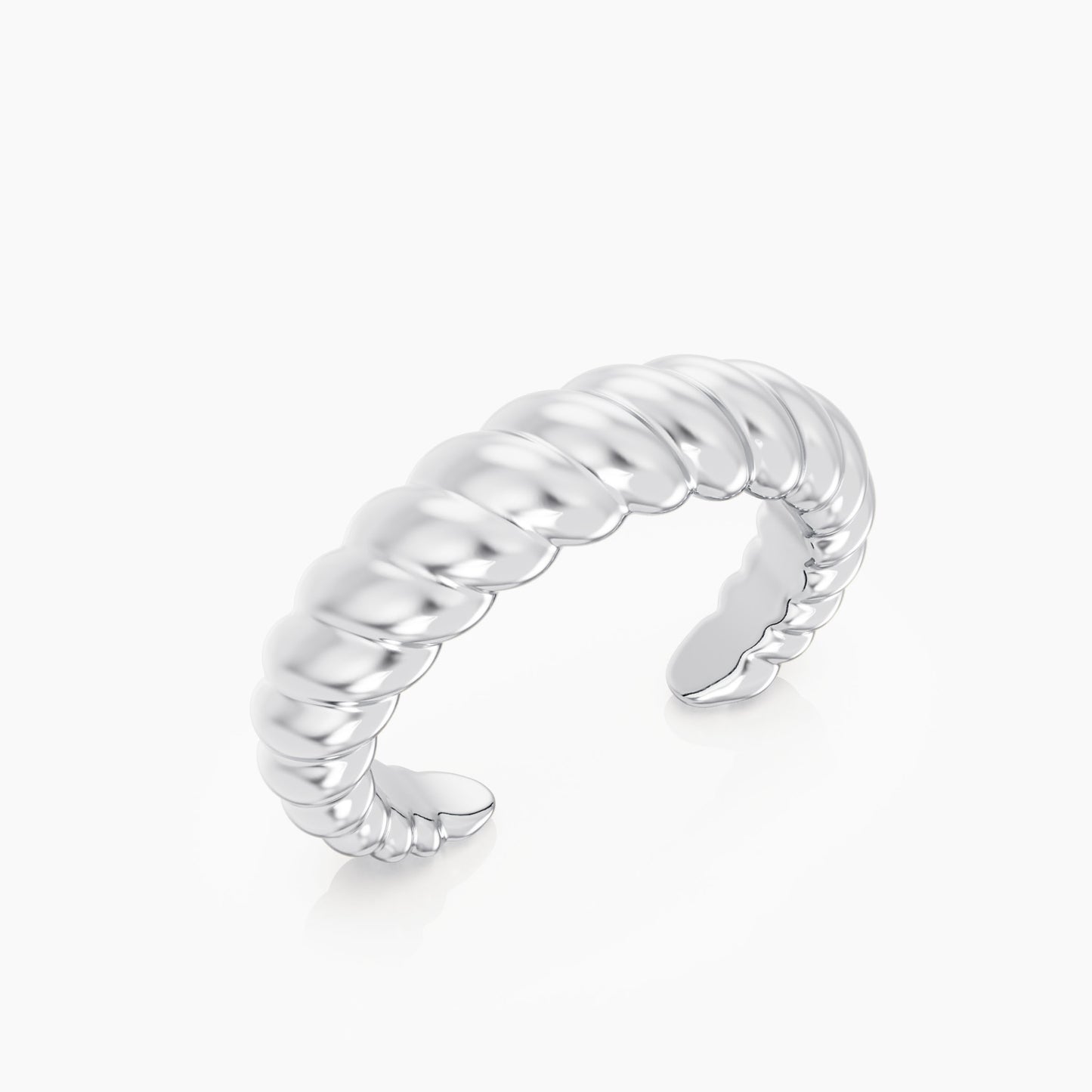 ROPE CUFF silver