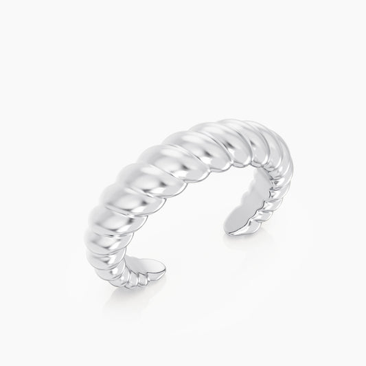 ROPE CUFF silver