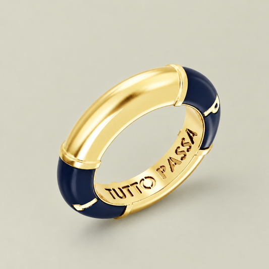 LIFEBUOY BANGLE Gold – guldbelagt armbånd med emalje