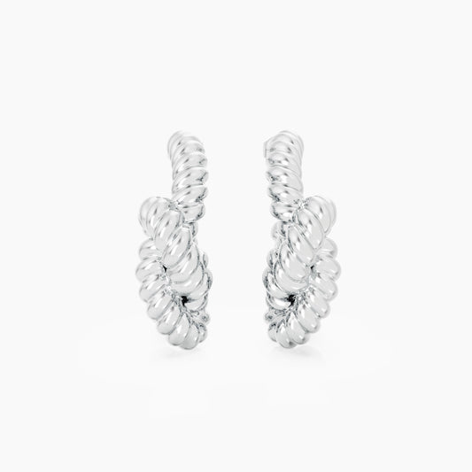 KNOT HOOPS silver